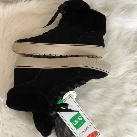 NWT Cougar Suede Downey Shearling Hi-Tops Sz-8 - Picture 5 of 8